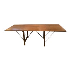 Wonderfully Versatile Vintage Folding Expandable Large or Small Dining Table