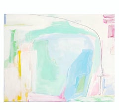 "Wonderment" Original Acrylic and Oil Pastel Abstract Painting on Canvas