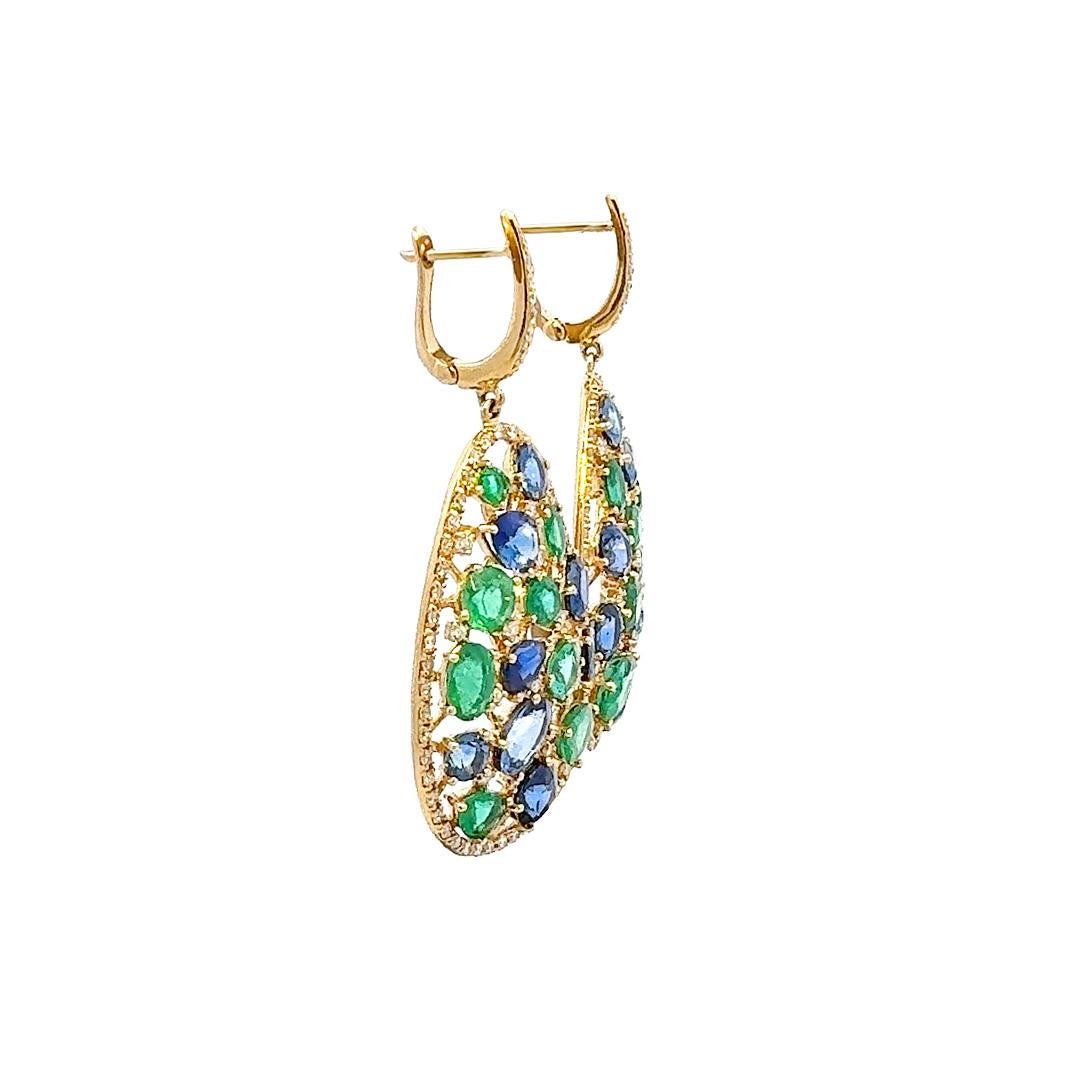 Earrings

18K Yellow Gold

Diamonds 1.39 ct
Emeralds 5.64 ct
Sapphires 10.36 ct

Weight 13 grams

With a heritage of ancient fine Swiss jewelry traditions, NATKINA is a Geneva based jewellery brand, which creates modern jewellery masterpieces