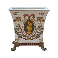 Wong Lee 1895 Chinesische, handbemalte Porzellanvase im französischen Stil