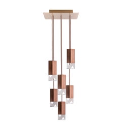 Wood 6 Light Chandelier by Formaminima