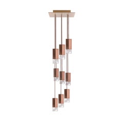 Wood 9 Light Chandelier by Formaminima