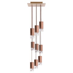Wood 9 Light Chandelier by Formaminima