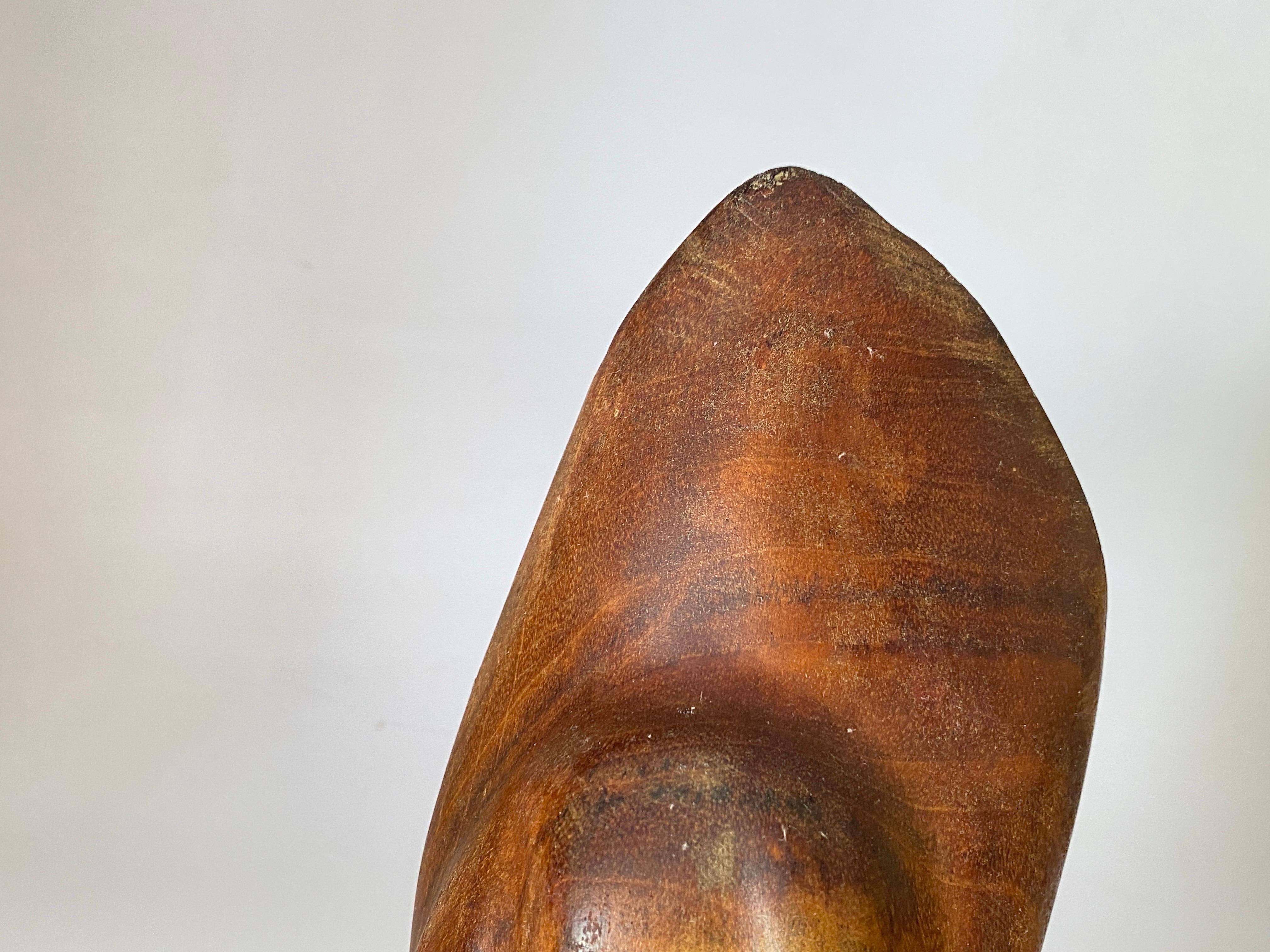 Metà XX secolo Scultura astratta in Wood nello stile di Alexandre Noll Brown Color, Francia, 1960 in vendita