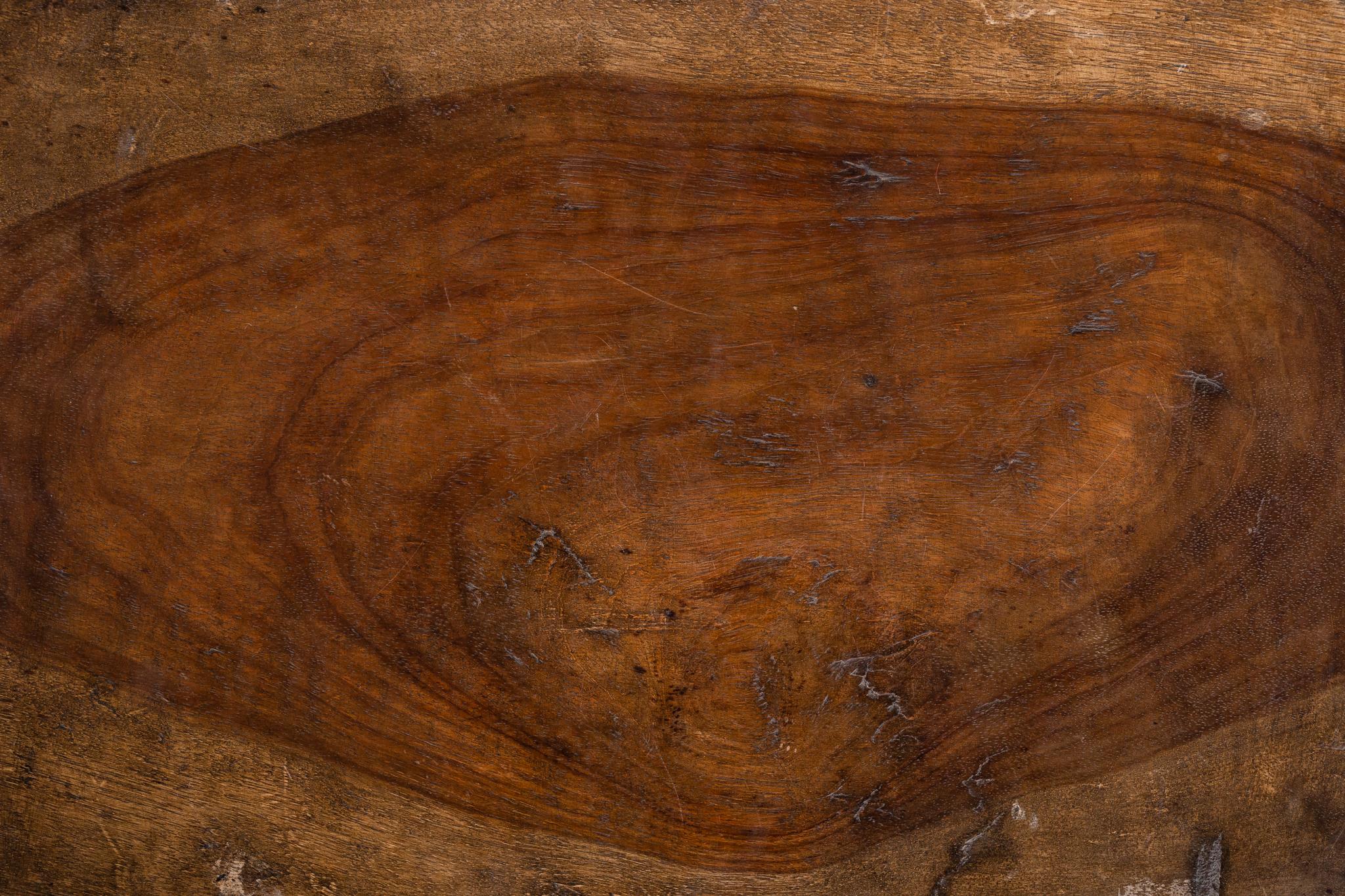 Rustic Wood African Stool