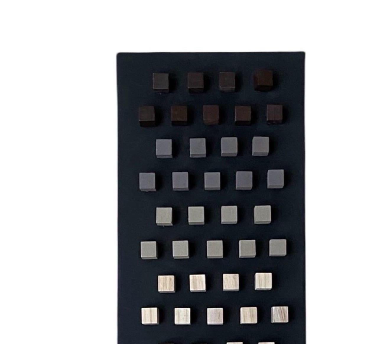 Escultura Pintura Original Madera y Acrílico en Negro y Marrón by Machado Moderno en venta
