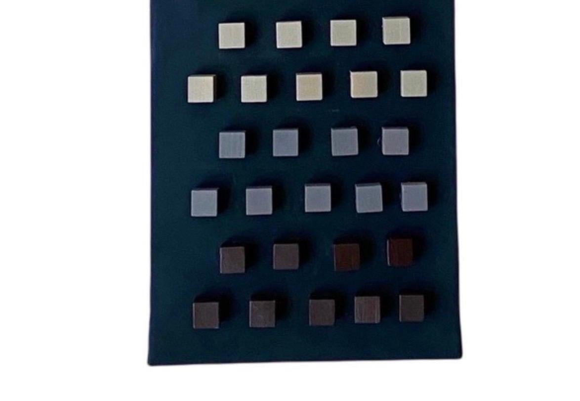 Escultura Pintura Original Madera y Acrílico en Negro y Marrón by Machado Estadounidense en venta