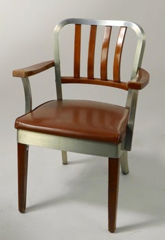 Fauteuil de bureau en bois et aluminium de Shaw Walker