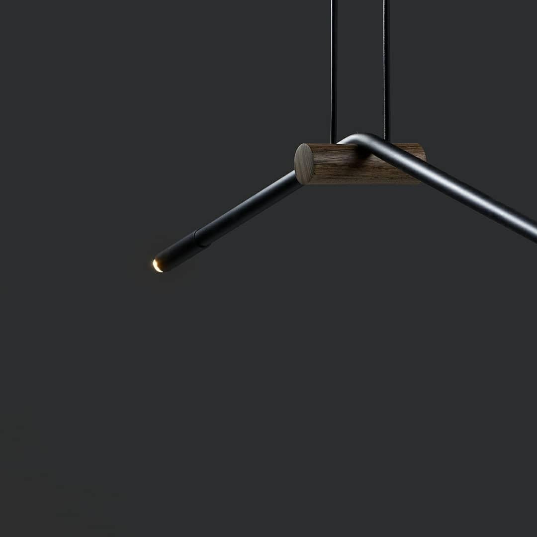 Luminária Dobra in legno e alluminio di Andre Ferri Atelier In condizioni Nuovo in vendita a Geneve, CH