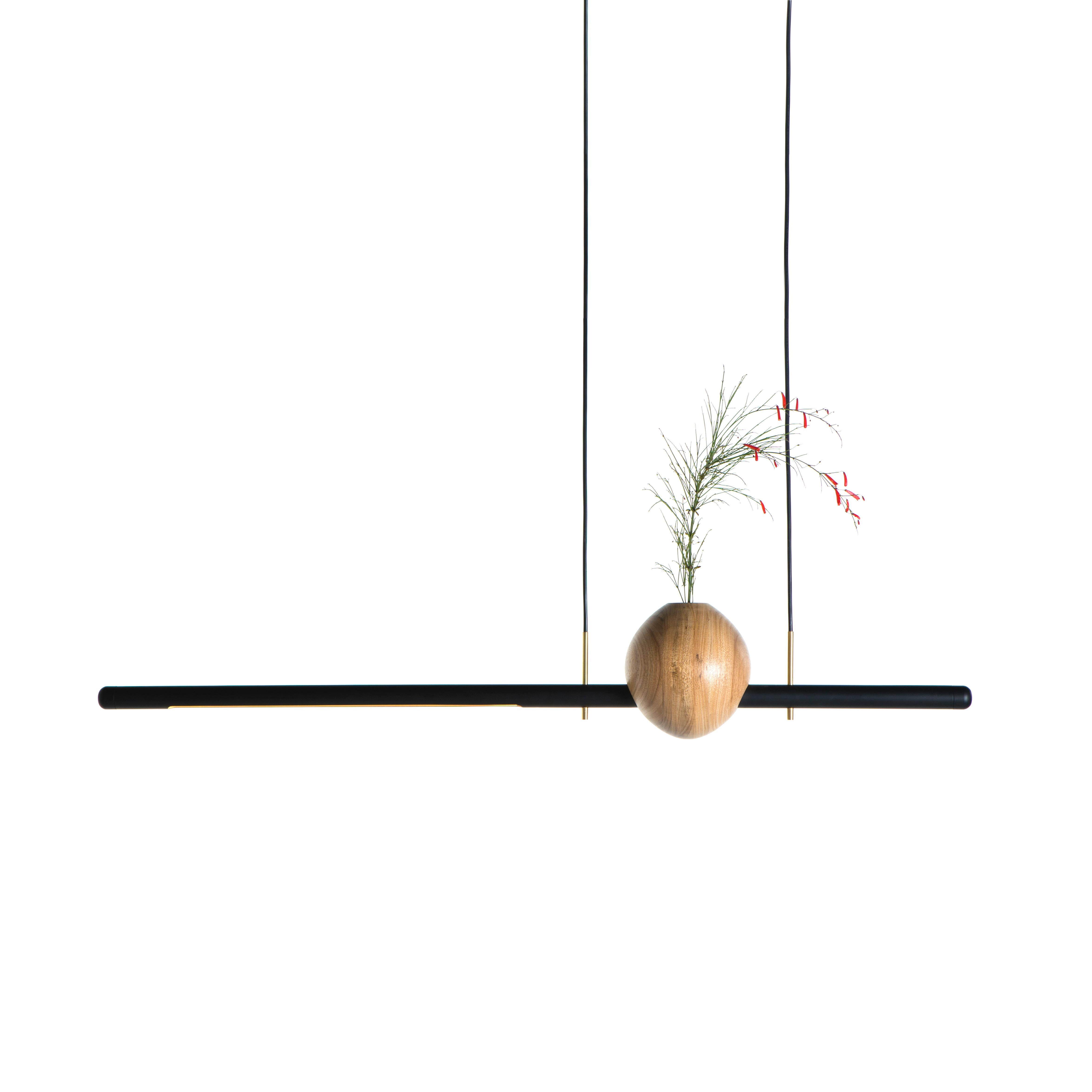 Alluminio Wood e alluminio Luminária Ninho 1 di Andre Ferri Atelier in vendita