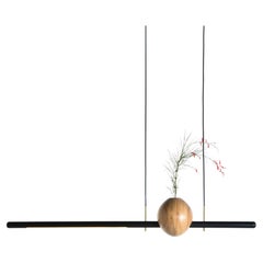 Wood and Aluminum Luminária Ninho 1 by Atelier Andre Ferri
