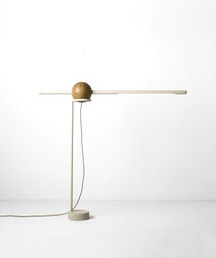 Holz und Aluminium Luminária Pivô von Atelier Andre Ferri