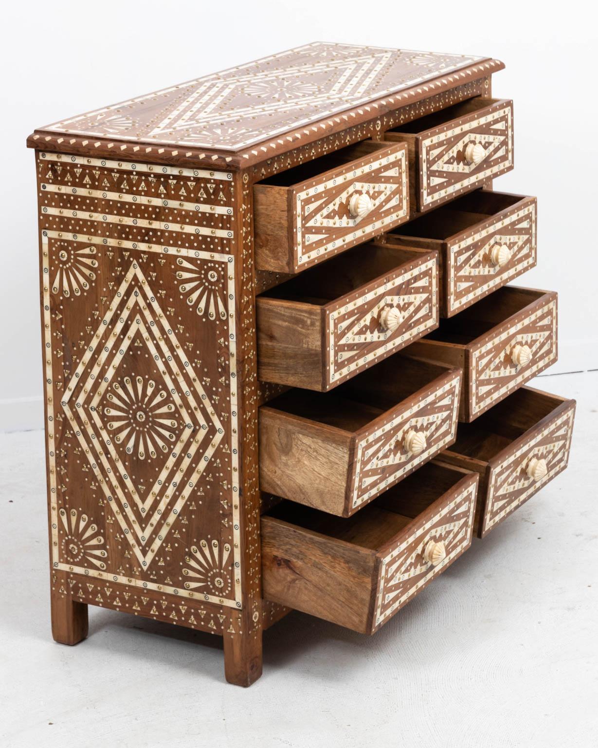 inlaid chest of drawers