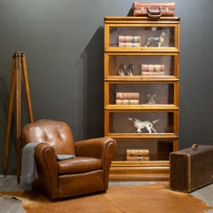 Wood and Brass Surveyor's Transit Scope Tripod, c.1940