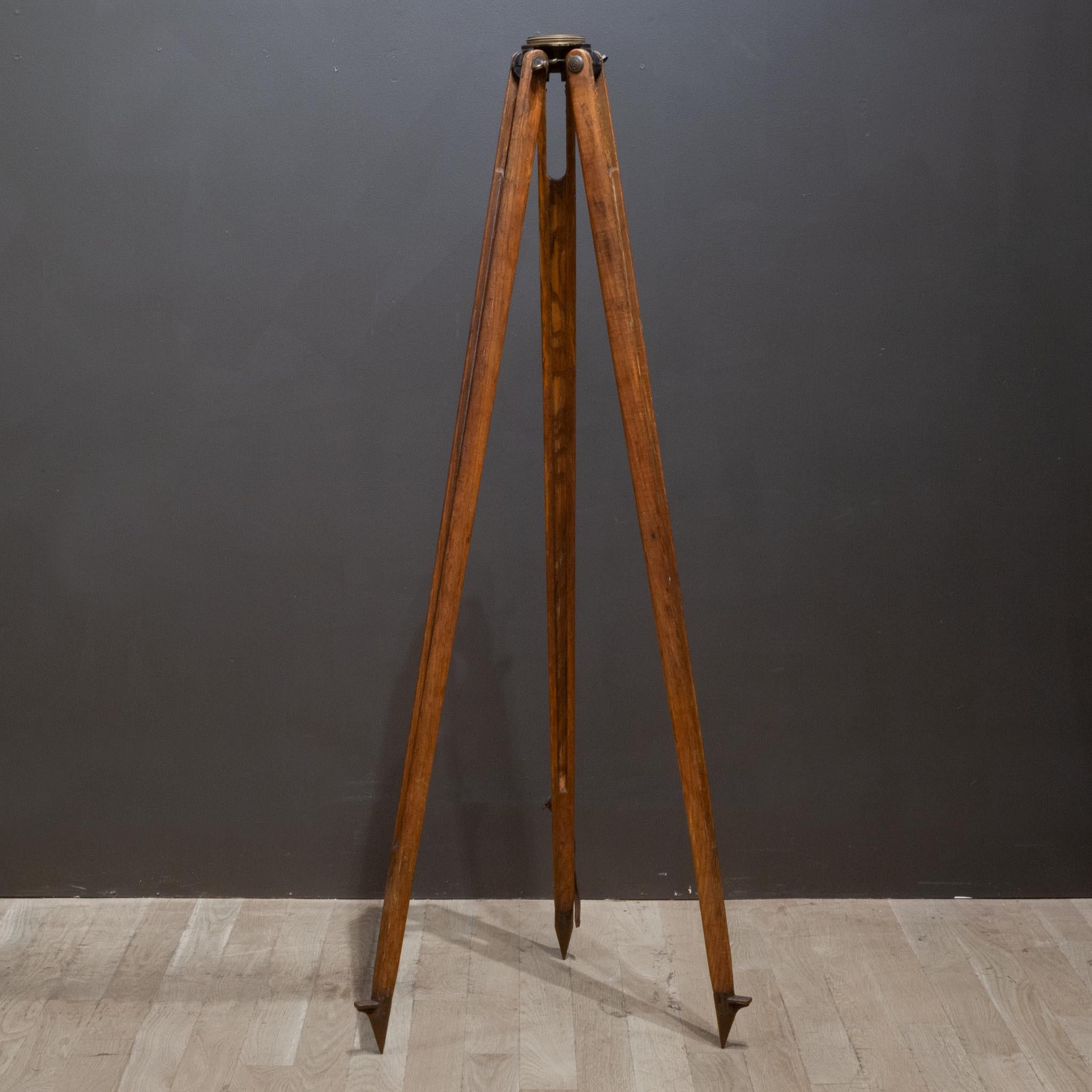 wooden surveyors tripod for sale