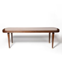 Wood and Bronze Center Table by Comte, Argentina, Buenos Aires, circa 1940