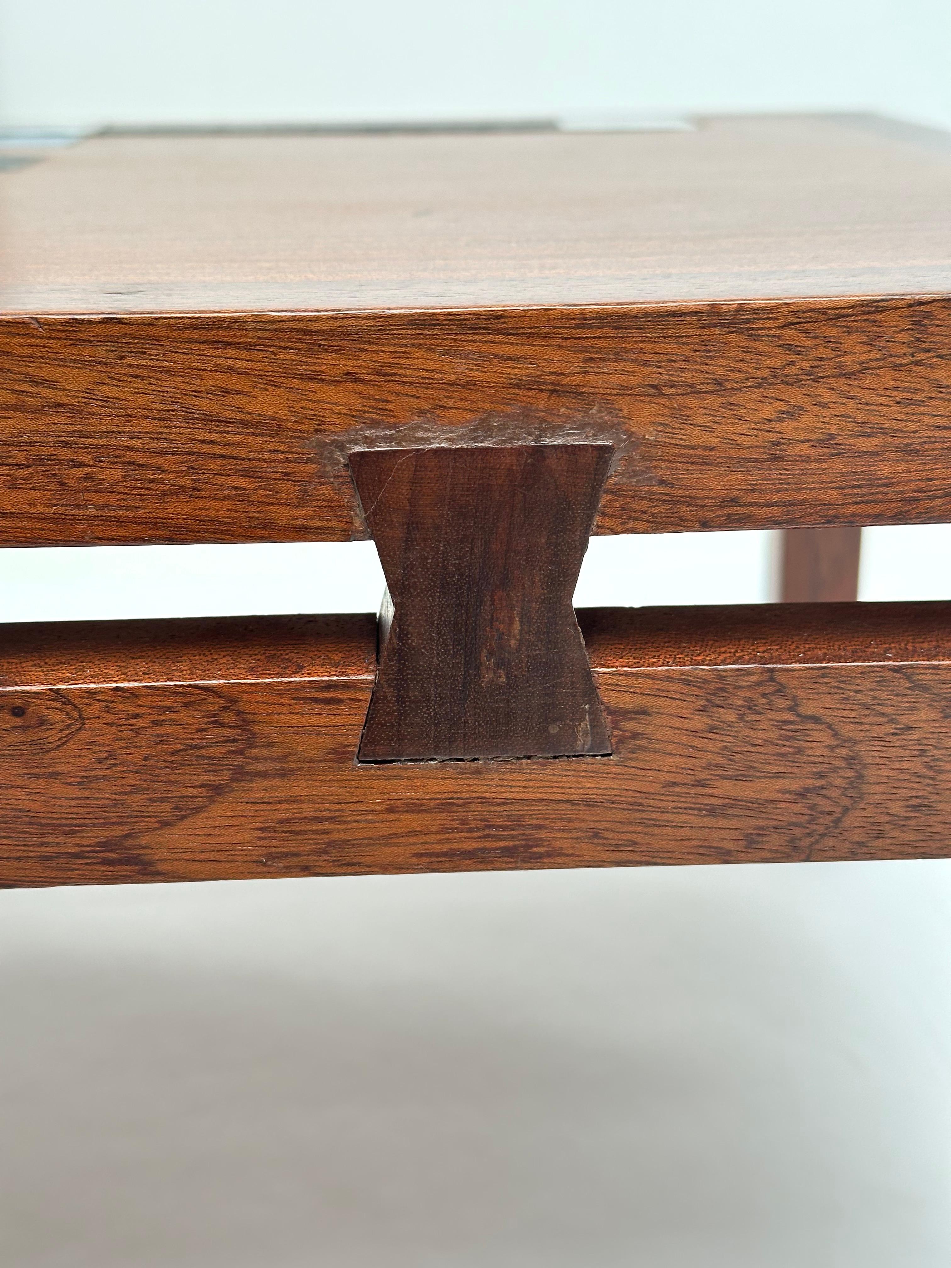 Wood and Ceramic Inlays Low Table, Roger Capron, Vallauris 1961 Cerámico en venta