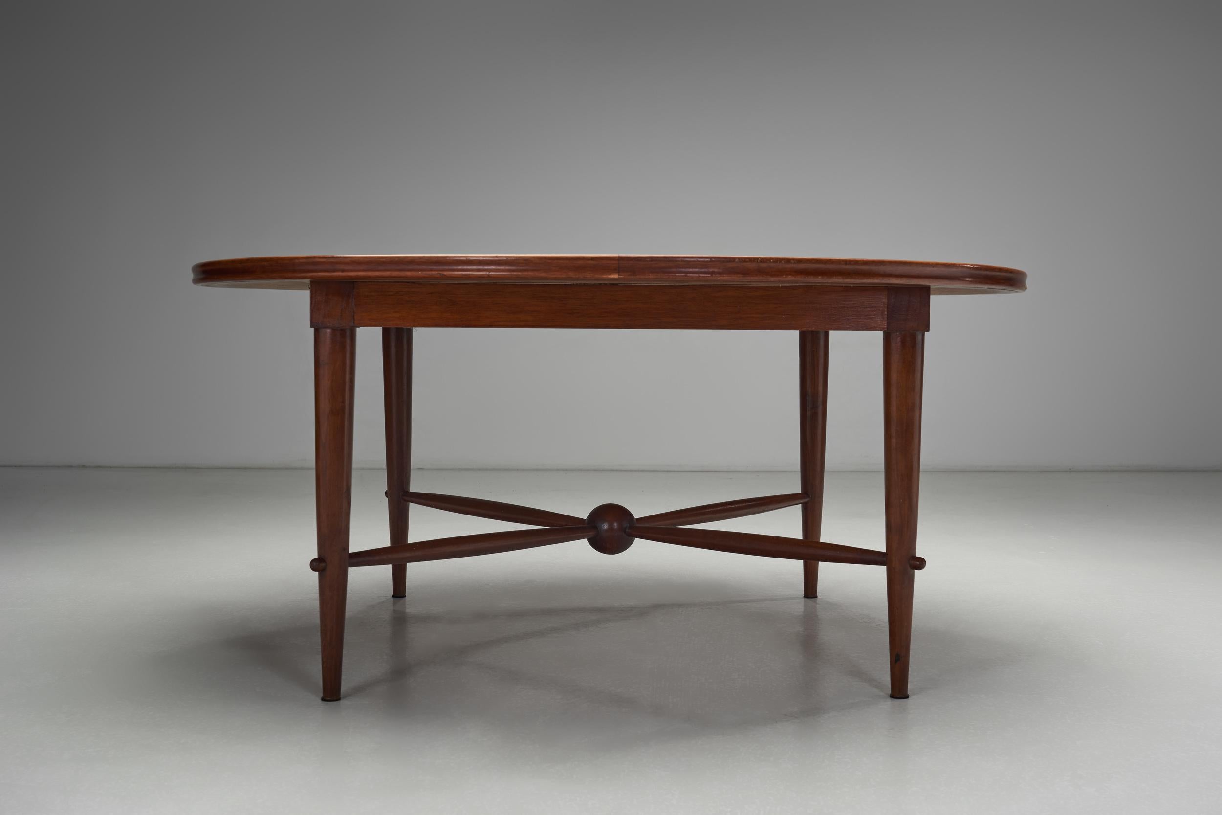 Mesa de centro de madera y azulejos, Francia Años 70 en venta 7