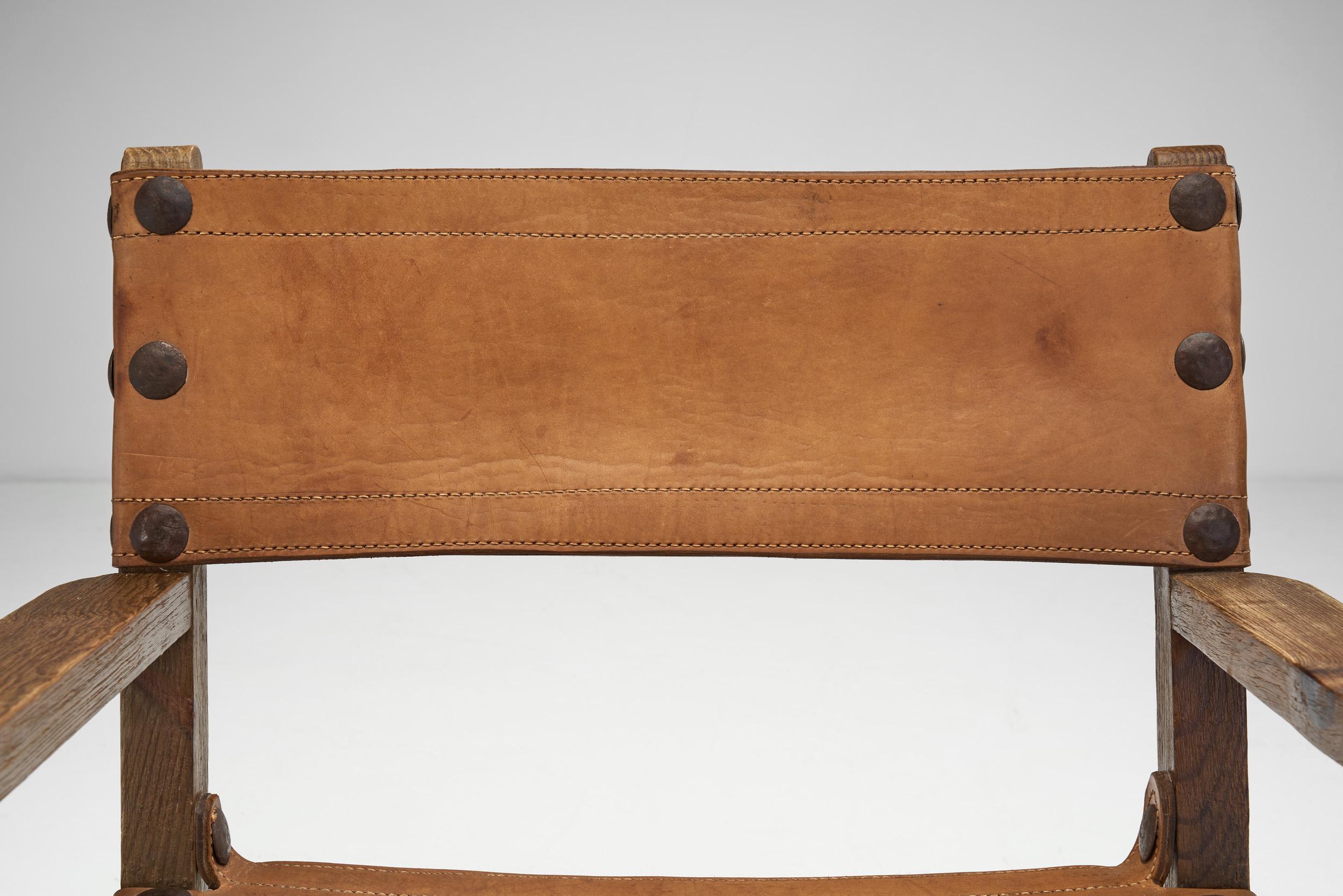 Wood and Cognac Leather 