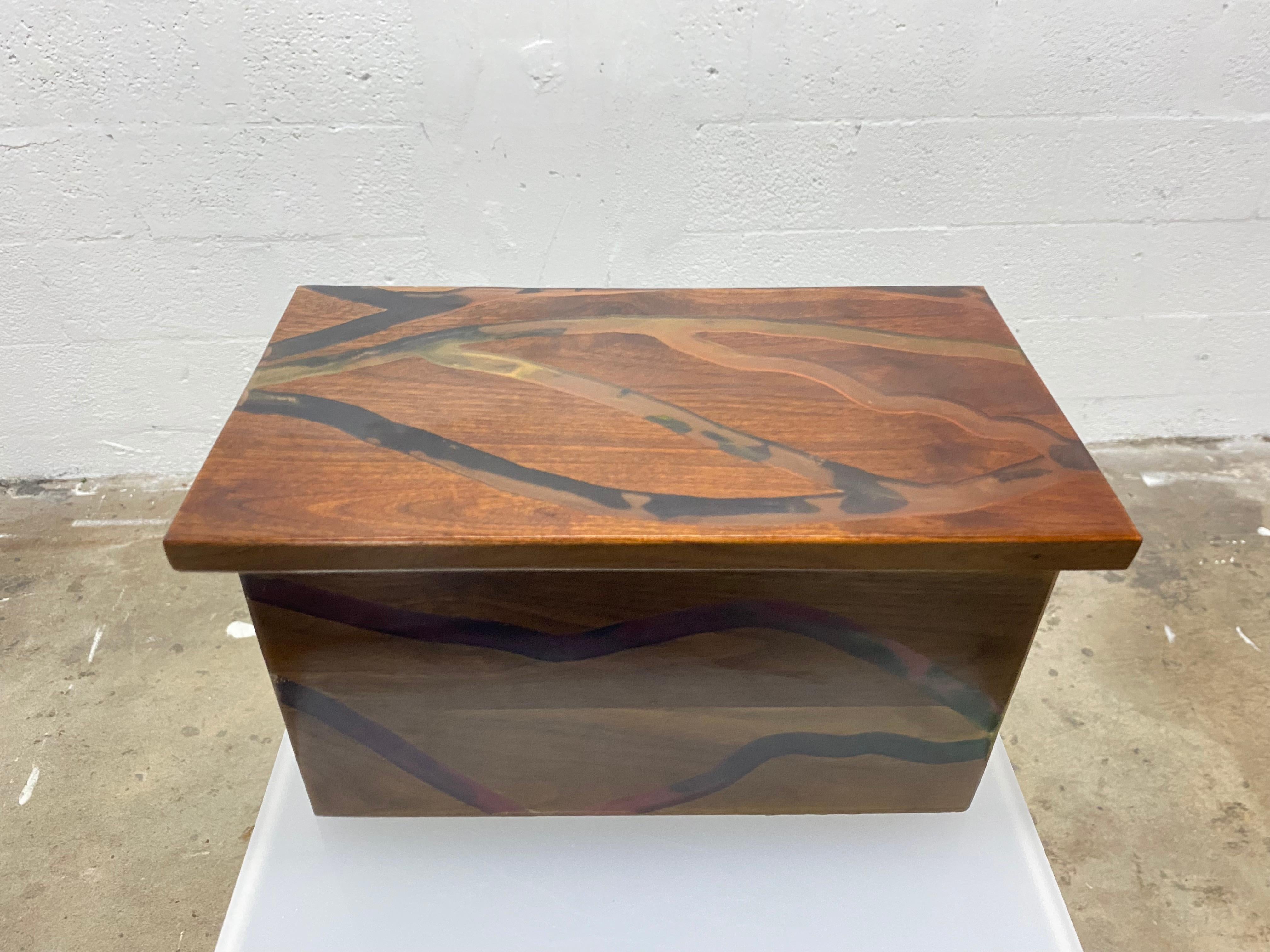 wood resin box