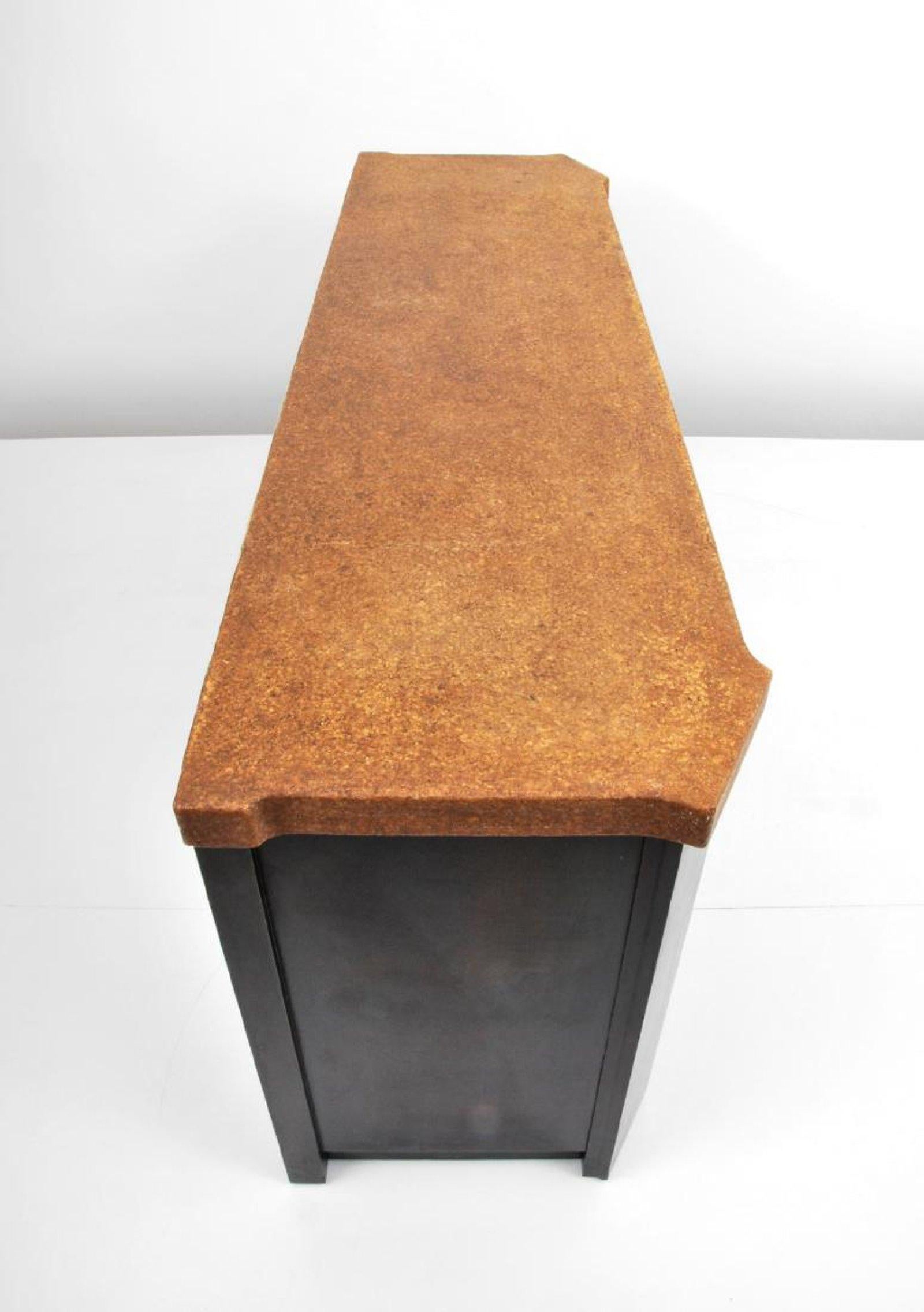 Armario de madera y corcho de Paul Frankl para Johnson Furniture, EE.UU., años 60 mediados del siglo XX en venta