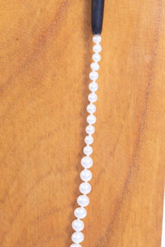 Wood and Fresh Water Pearls Sautoir by Marion Jeantet