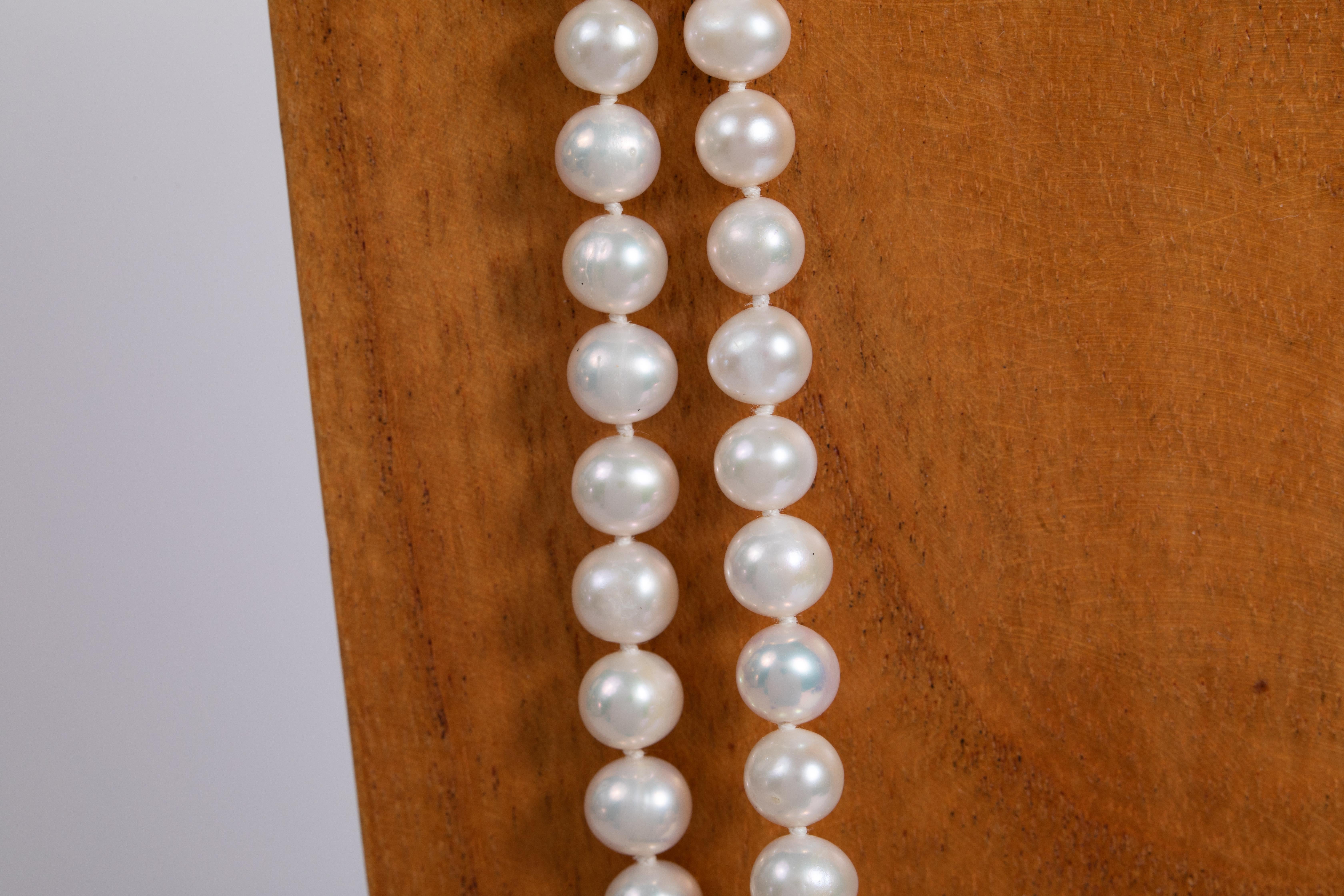 Wood and Fresh Water Pearls Sautoir by Marion Jeantet In New Condition For Sale In Paris, FR