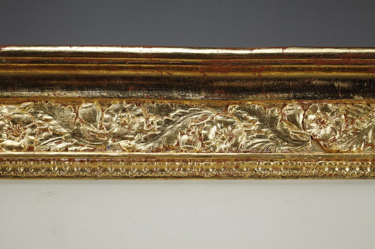 Miroir de trumeau en bois et stuc doré, période Empire, XIXe siècle  en vente 8
