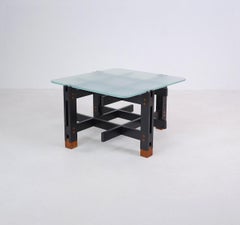 Wood and Glass Coffee Table, Italy, circa 1960
