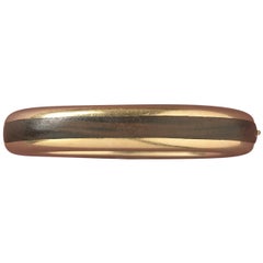 Wood and Gold Bangle