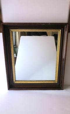 English Wood and Gold Giltwood Framed Wall Mirror