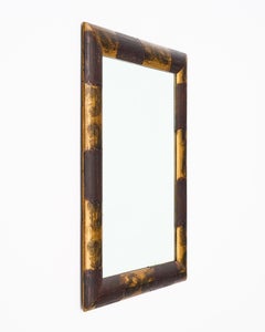 Vintage-Spiegel aus Holz und Blattgold