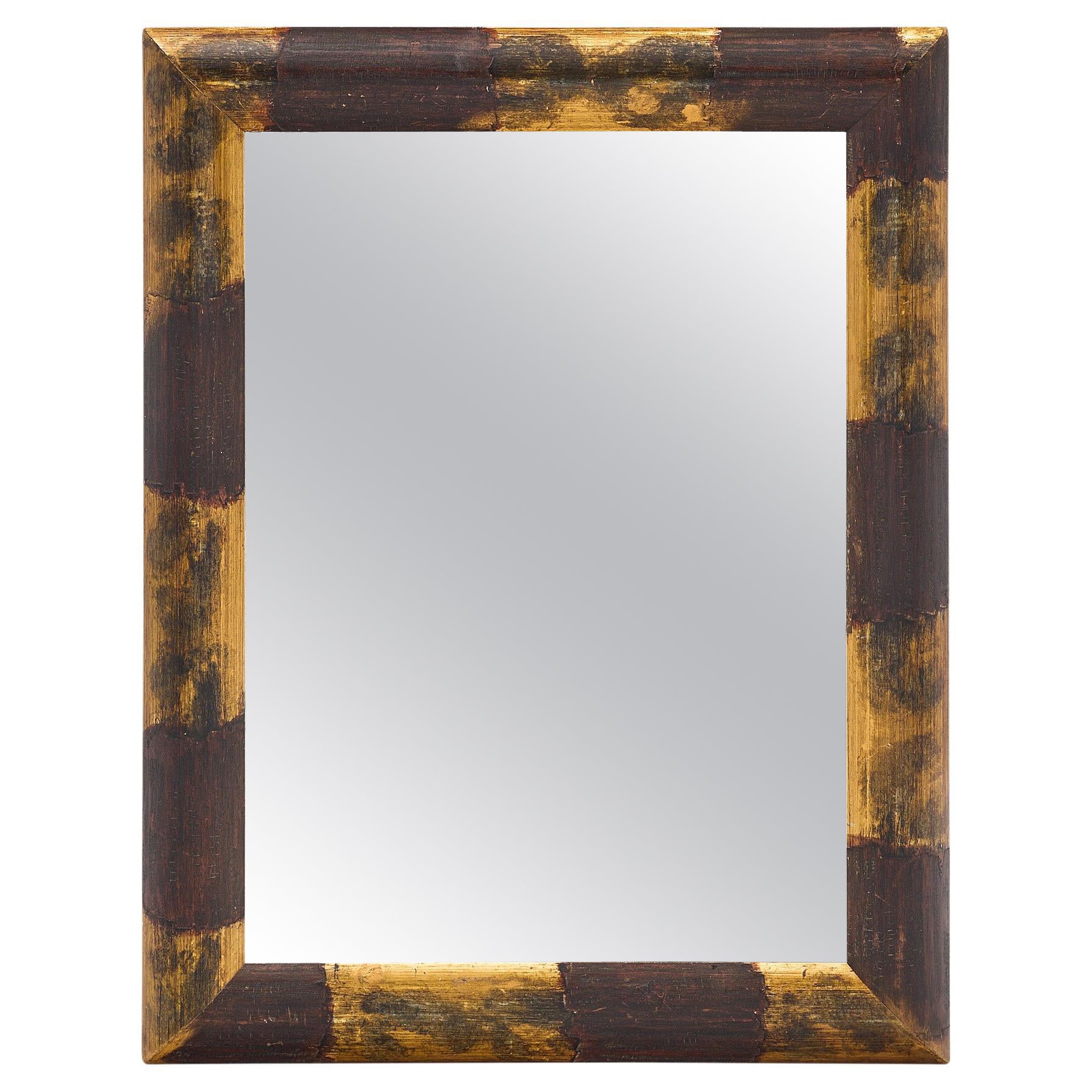 Wood and Gold Leaf Vintage Mirror