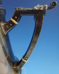 Wood and Hughes Coin Silver Tea Set 5-Piece Civil War Period with 3-D Elements