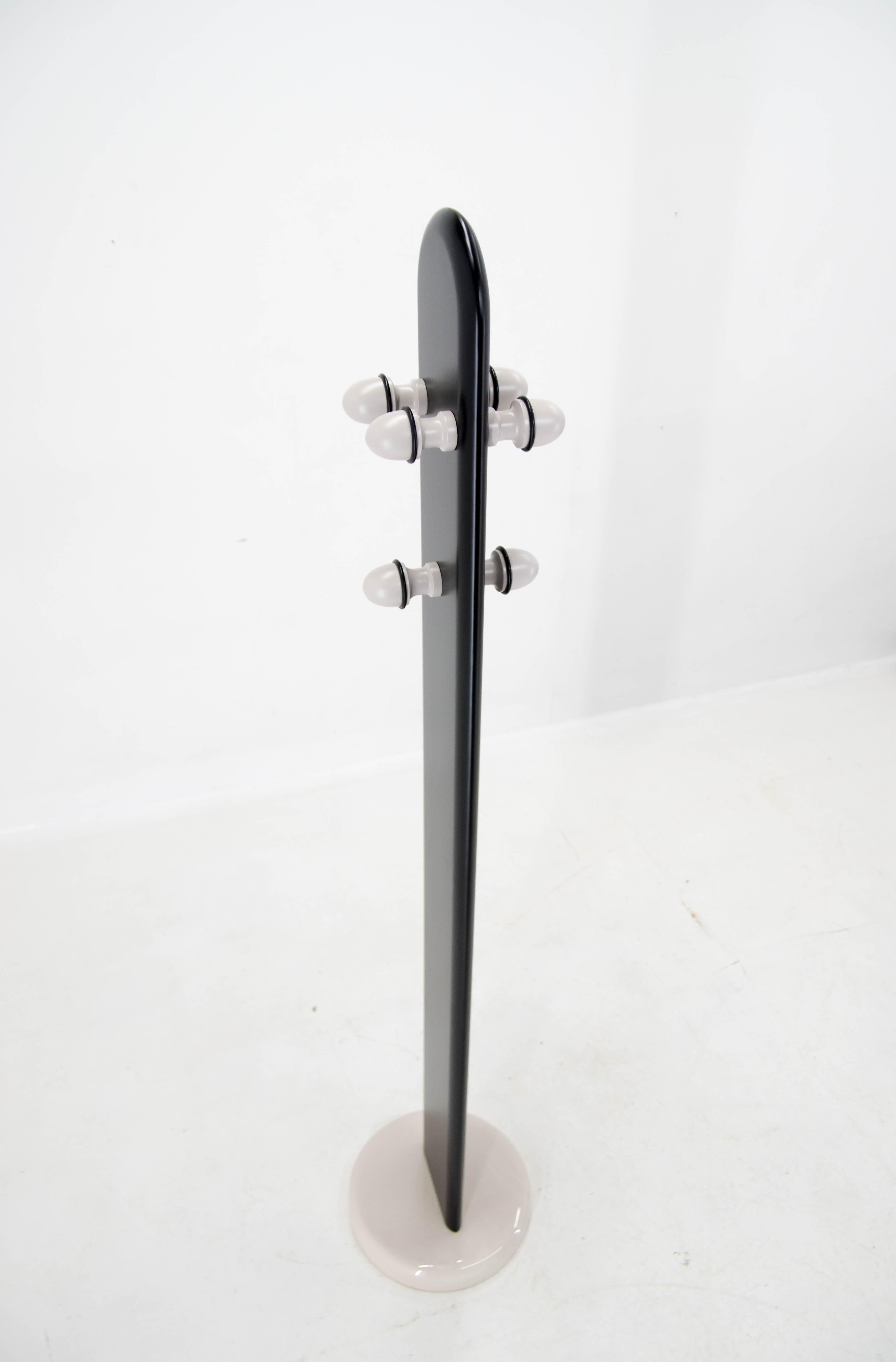 Wood and Marble Design Coat Stand, Italy, 1970s 5
