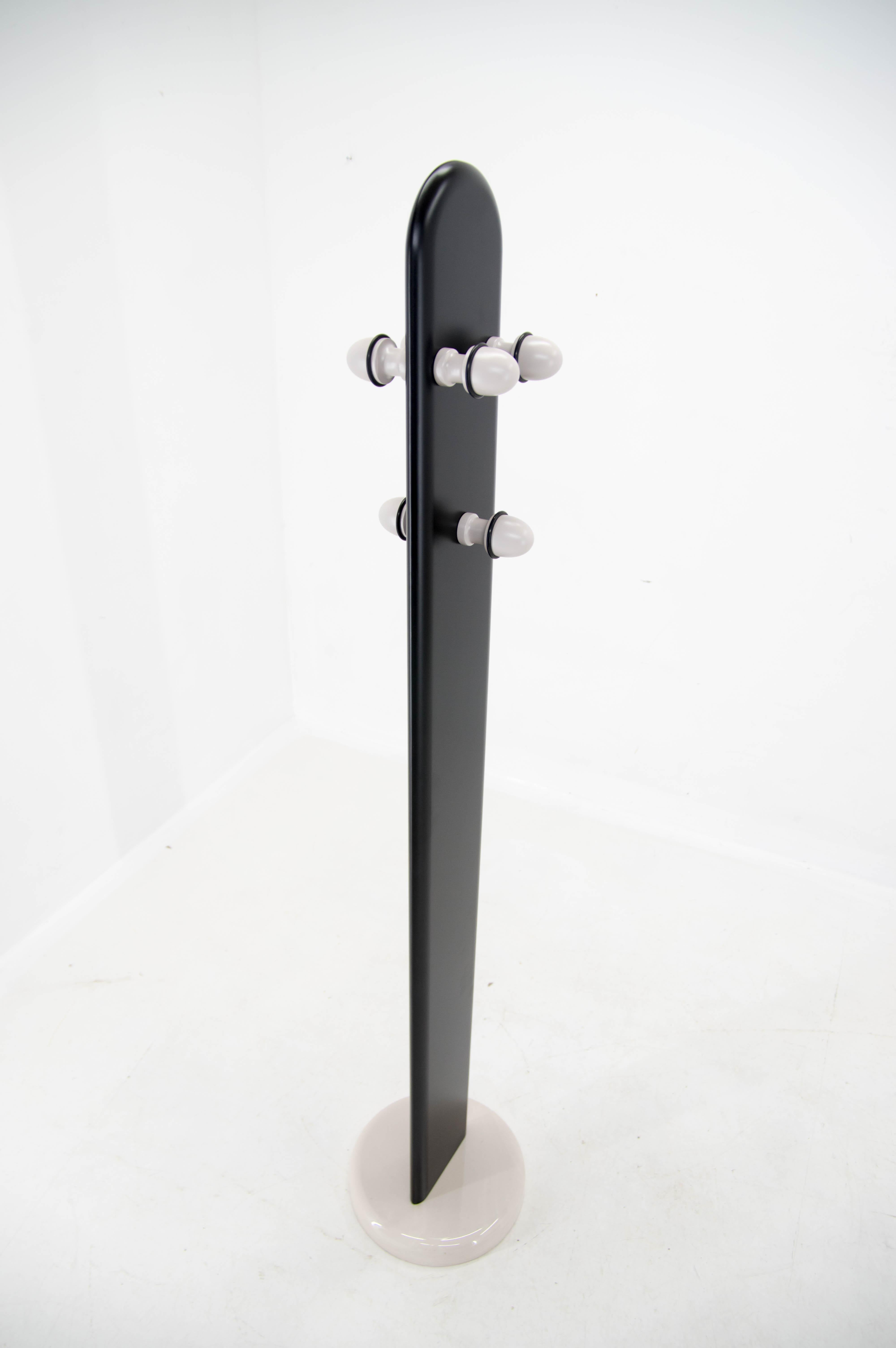 Wood and Marble Design Coat Stand, Italy, 1970s 6