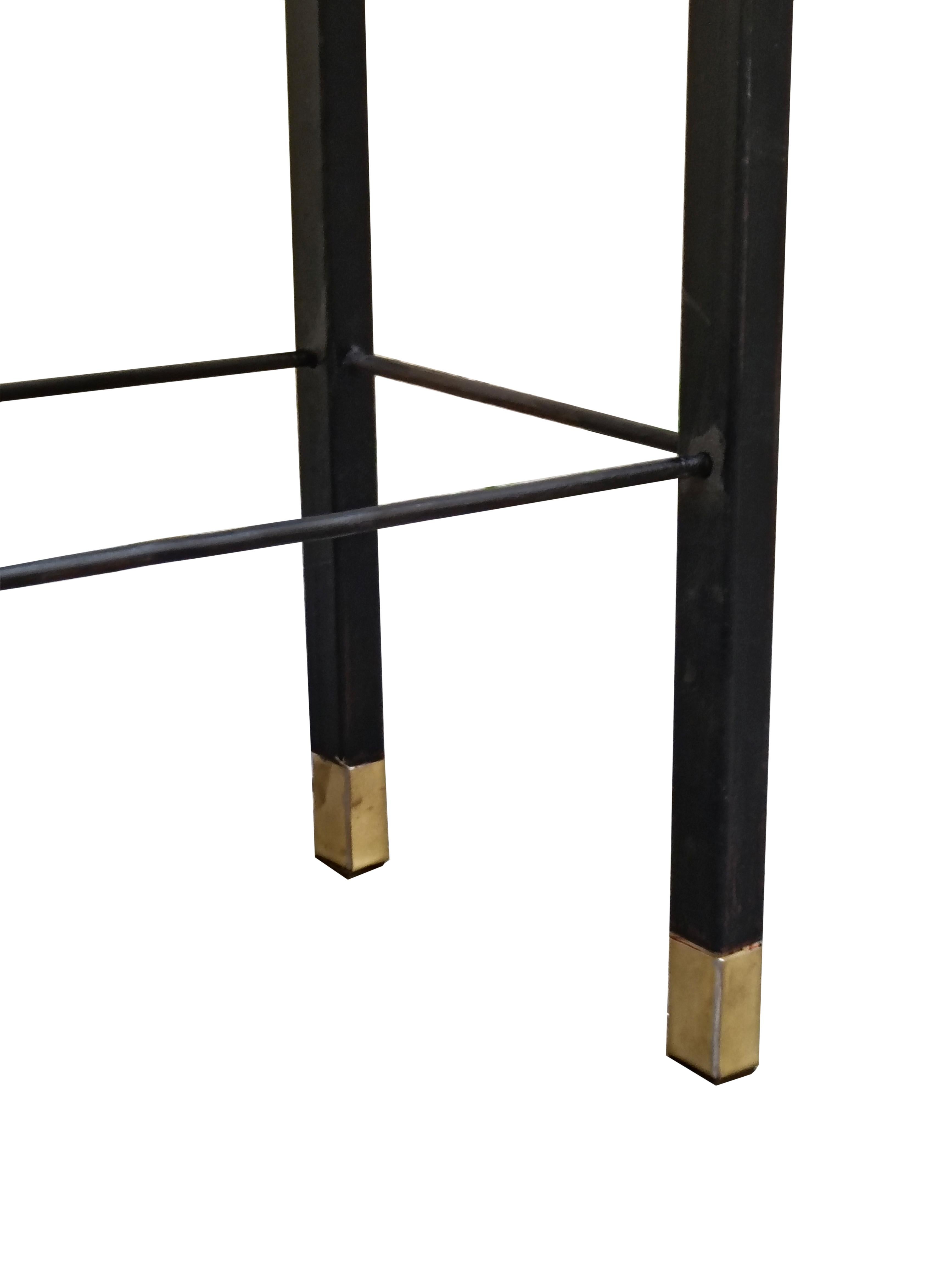 Métal Banc en bois et métal, Italie, années 1960 en vente
