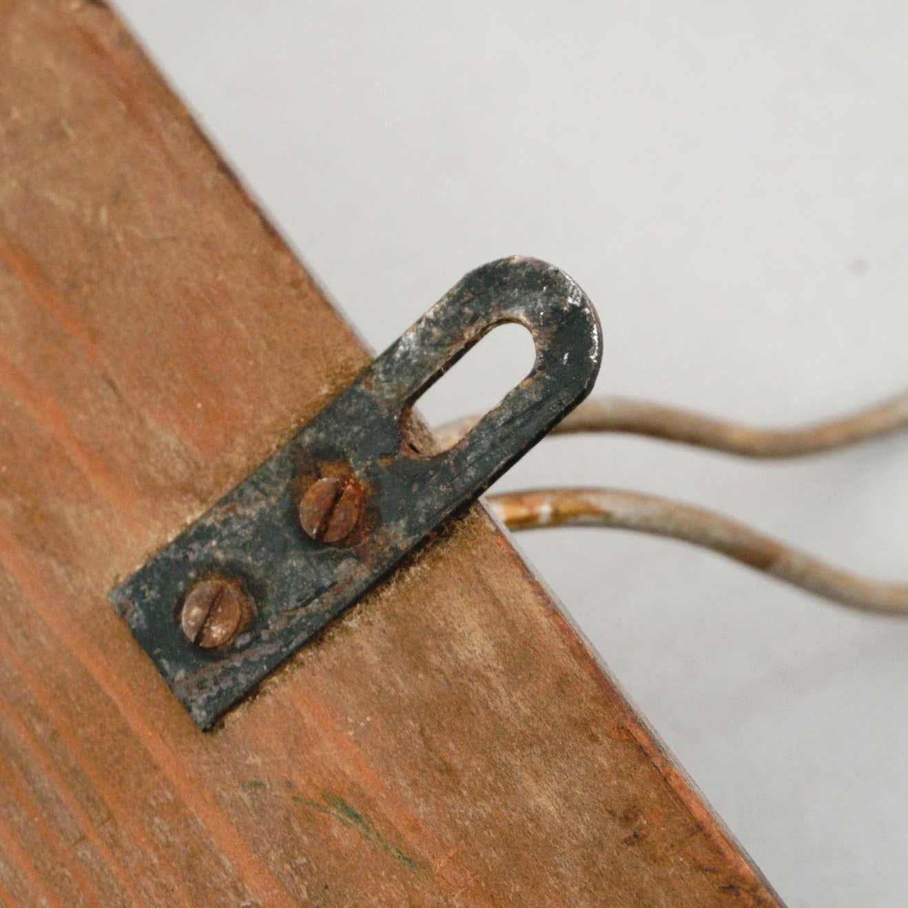 Wood and Metal Coat Rack, circa 1930 For Sale 3