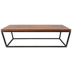 Wood and Metal Coffee Table