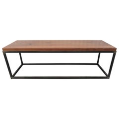 Wood and Metal Coffee Table
