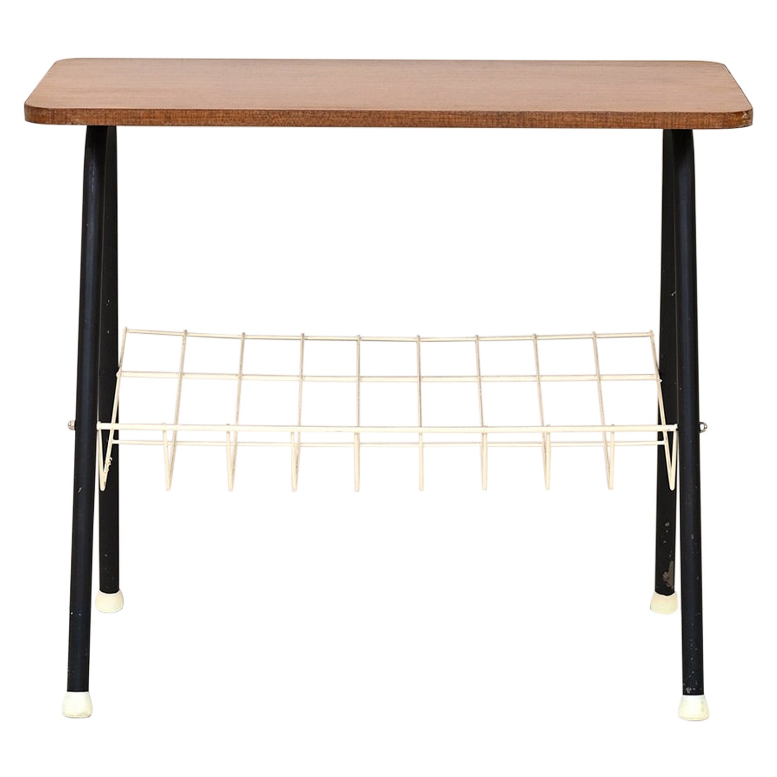 Mesa de centro de madera y metal
