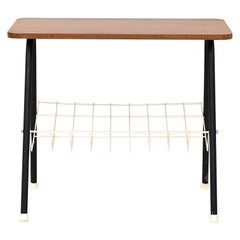 Mesa de centro de madera y metal