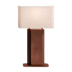 Wood and Metal Table Lamp