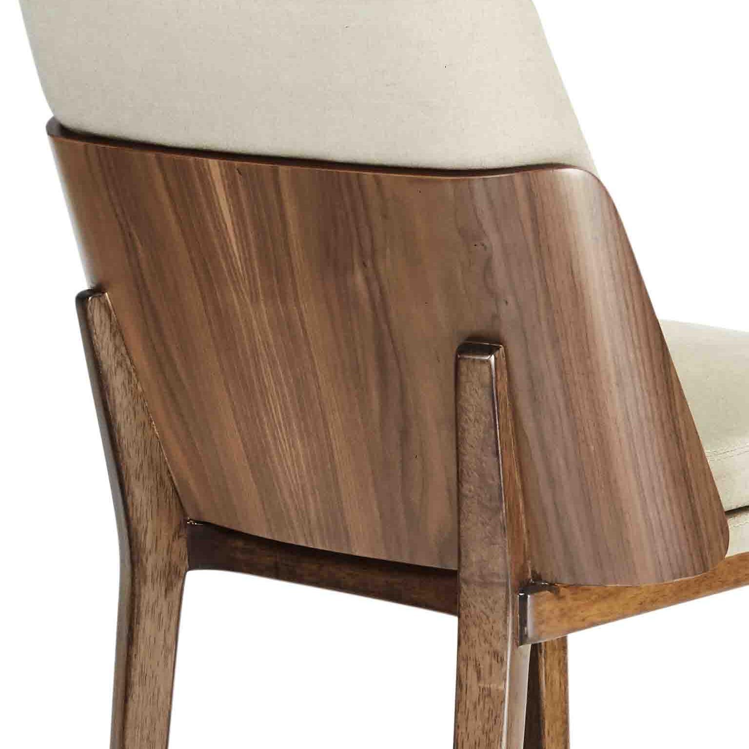 white wooden stool