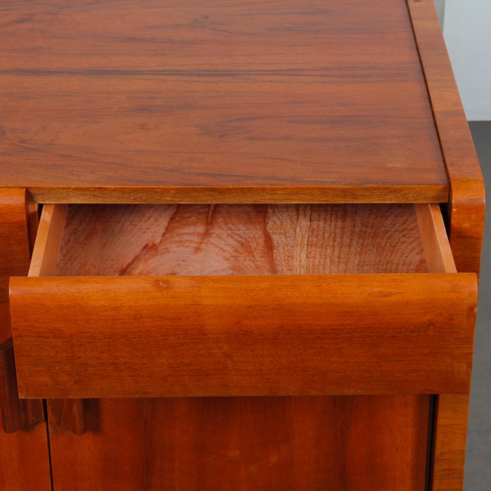 Cassapanca in legno e opalina degli anni '60 In condizioni buone in vendita a MONTESSON, FR