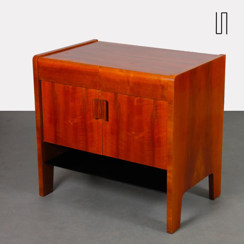 Legno Cassapanca in legno e opalina degli anni '60 in vendita