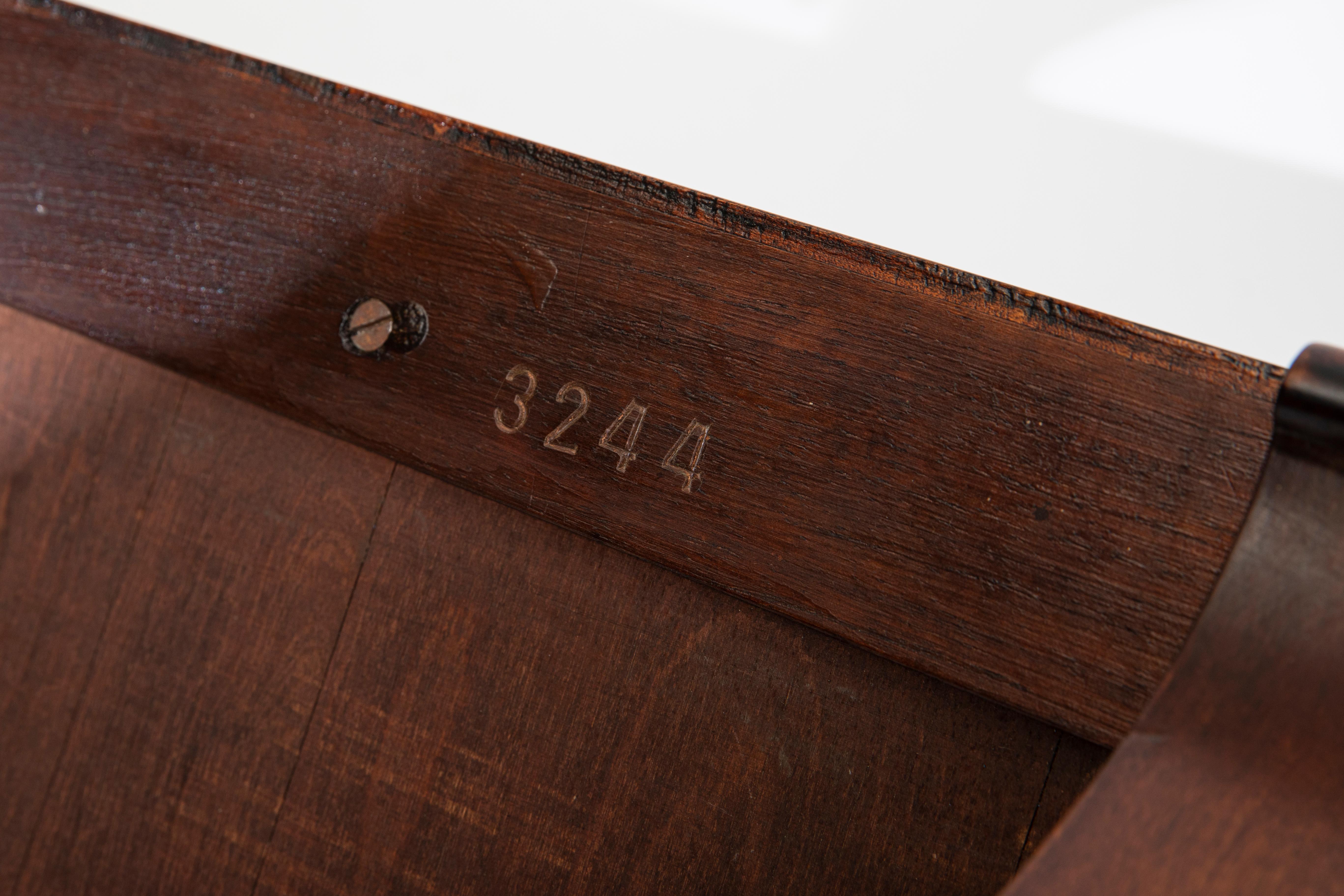 Wood and Parchment Low Table by Comte, Argentina, Buenos Aires, circa 1950 For Sale 2
