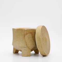Wood and Salt Fired Box by American Potter Michael Simon