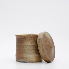 Wood and Salt Fired Box by American Potter Michael Simon