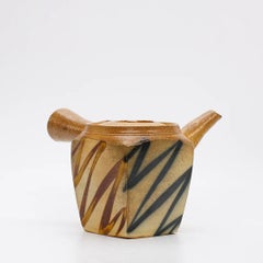 Wood and Salt Fired Teapot by American Potter Michael Simon